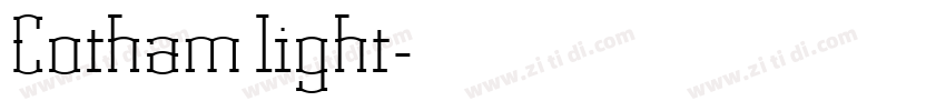 Cotham light字体转换
